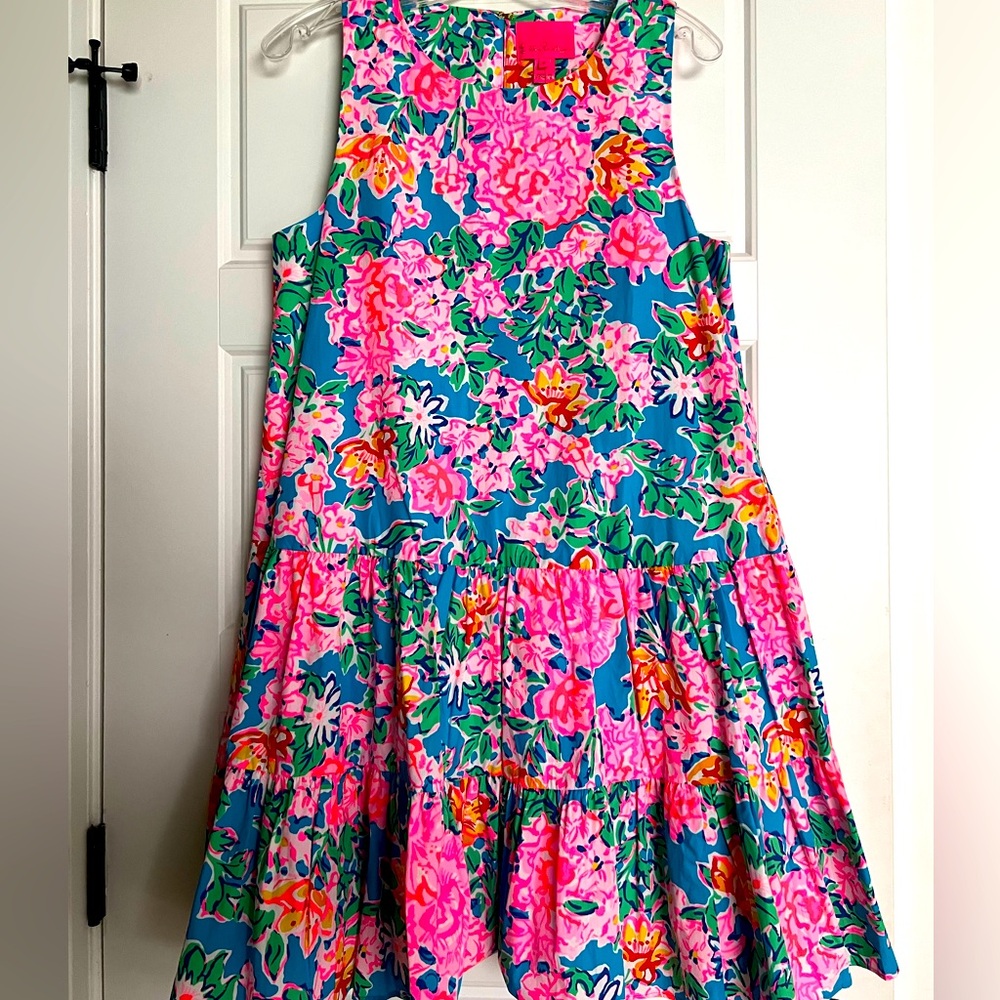 🩷💚💛🧡💙NWT Lilly Pulitzer Trina Dress-SzM - Rose to the Occasion 🩷💚💛🧡💙